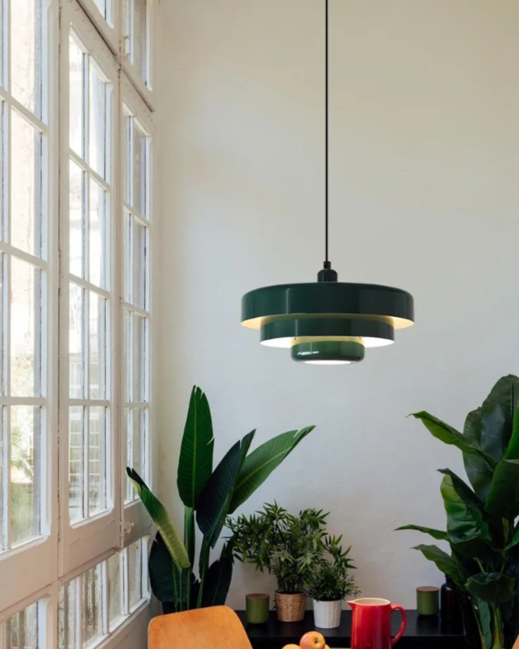 Marinelle Retro Orange Pendant Light With Bold Modern Twist