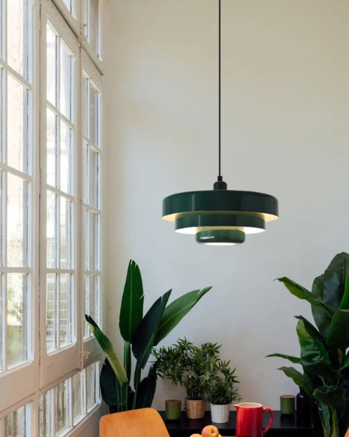 Marinelle Retro Orange Pendant Light With Bold Modern Twist