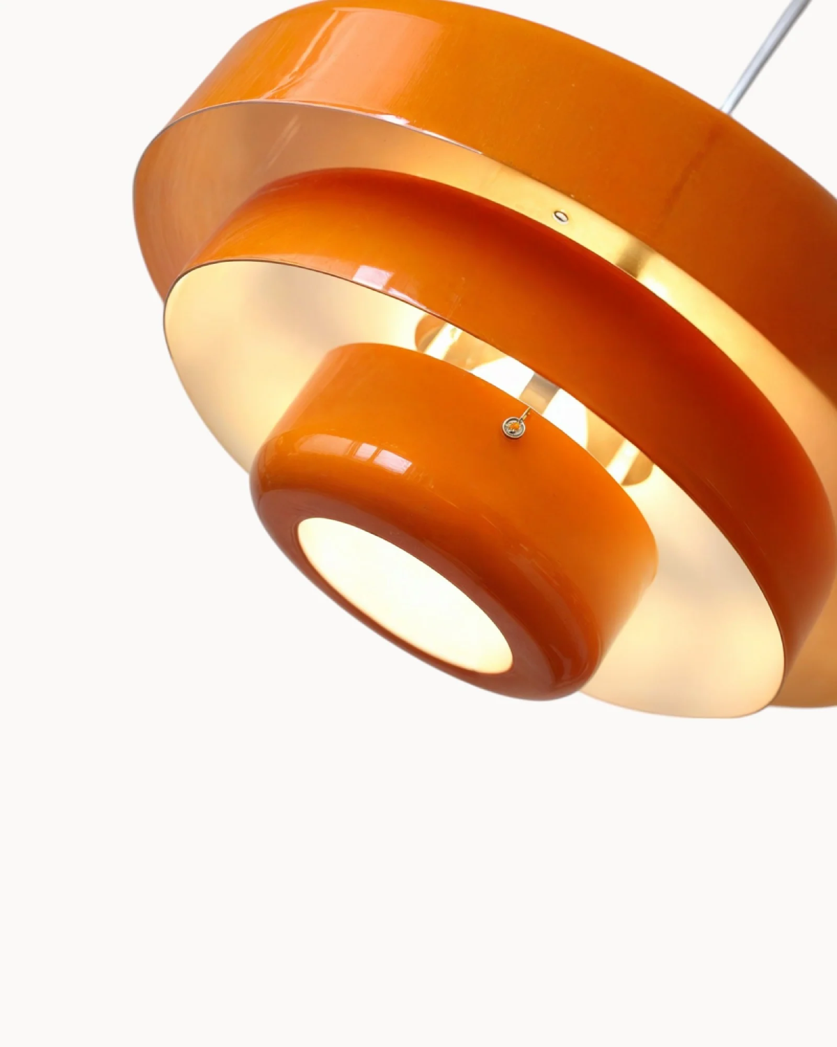 Marinelle Retro Orange Pendant Light With Bold Modern Twist
