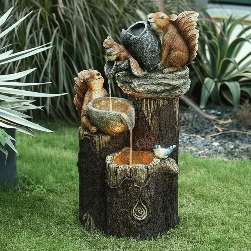Decoración de jardín con animales para un ambiente relajante al aire libre