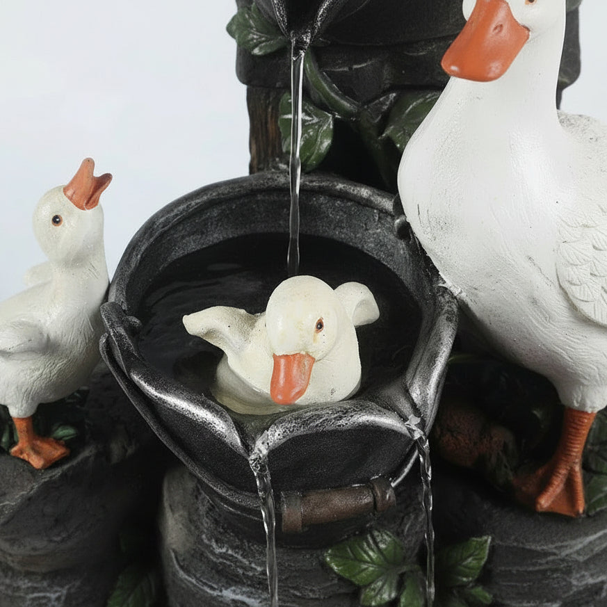 Decoración de jardín con animales para un ambiente relajante al aire libre