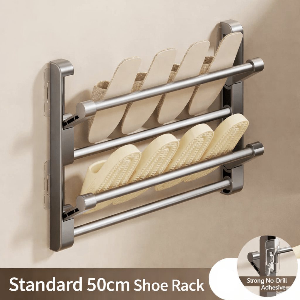 Vertical Shoe Organizer With Drainage For Space Saving Storage