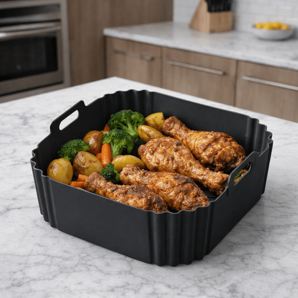 FryMate Silicone Air Fryer Insert For Easy Nonstick Cooking