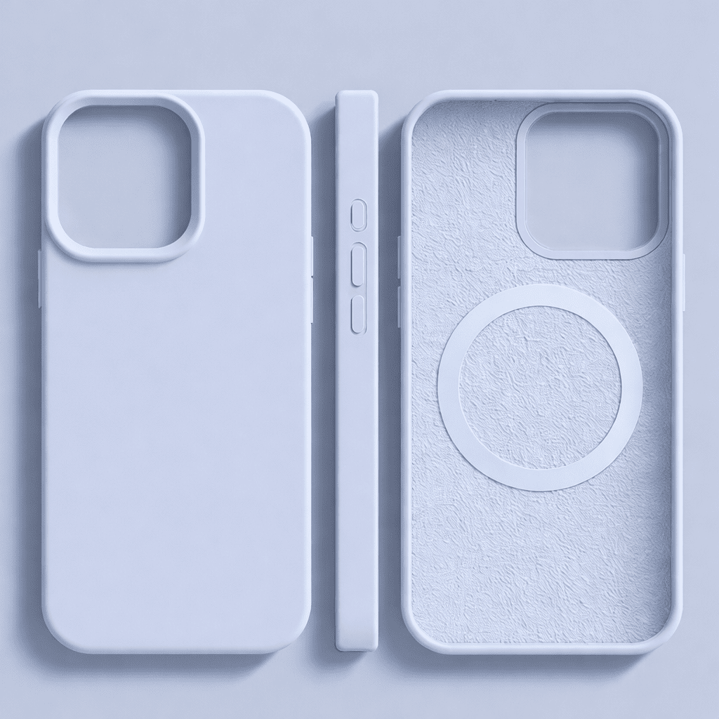 AetherSilk Luxe Magnetic Silicone Case With Soft-Touch For iPhone