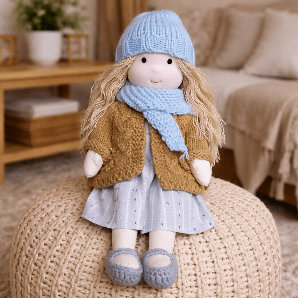 Aira Handmade Waldorf Doll Made Of Cotton For Creative Play