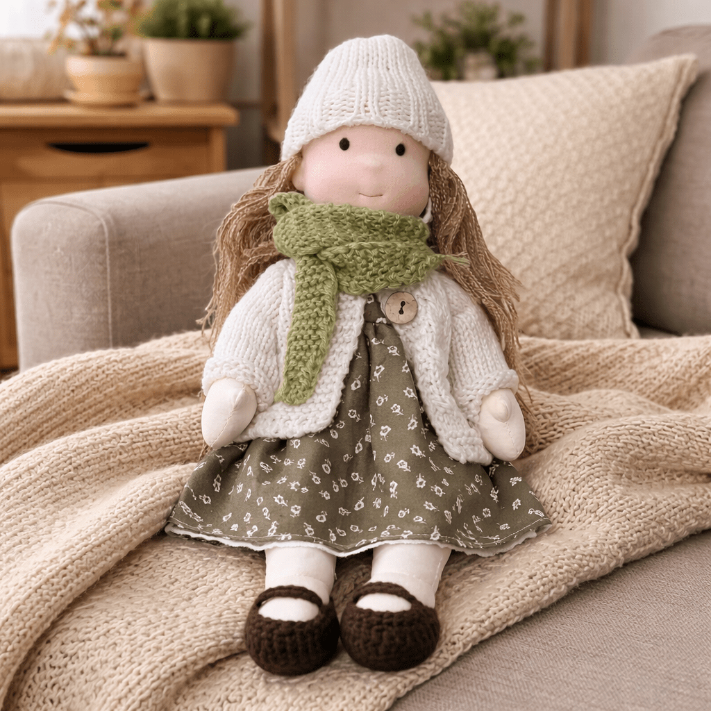 Aira Handmade Waldorf Doll Made Of Cotton For Creative Play