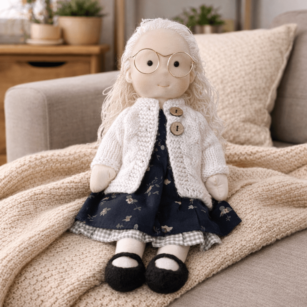 Aira Handmade Waldorf Doll Made Of Cotton For Creative Play
