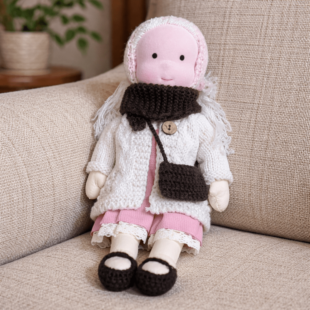Aira Handmade Waldorf Doll Made Of Cotton For Creative Play