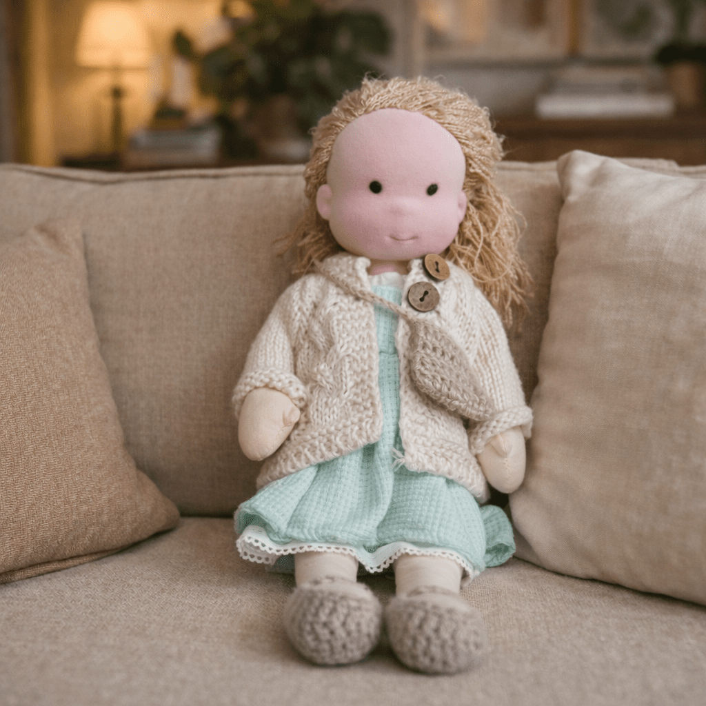 Aira Handmade Waldorf Doll Made Of Cotton For Creative Play