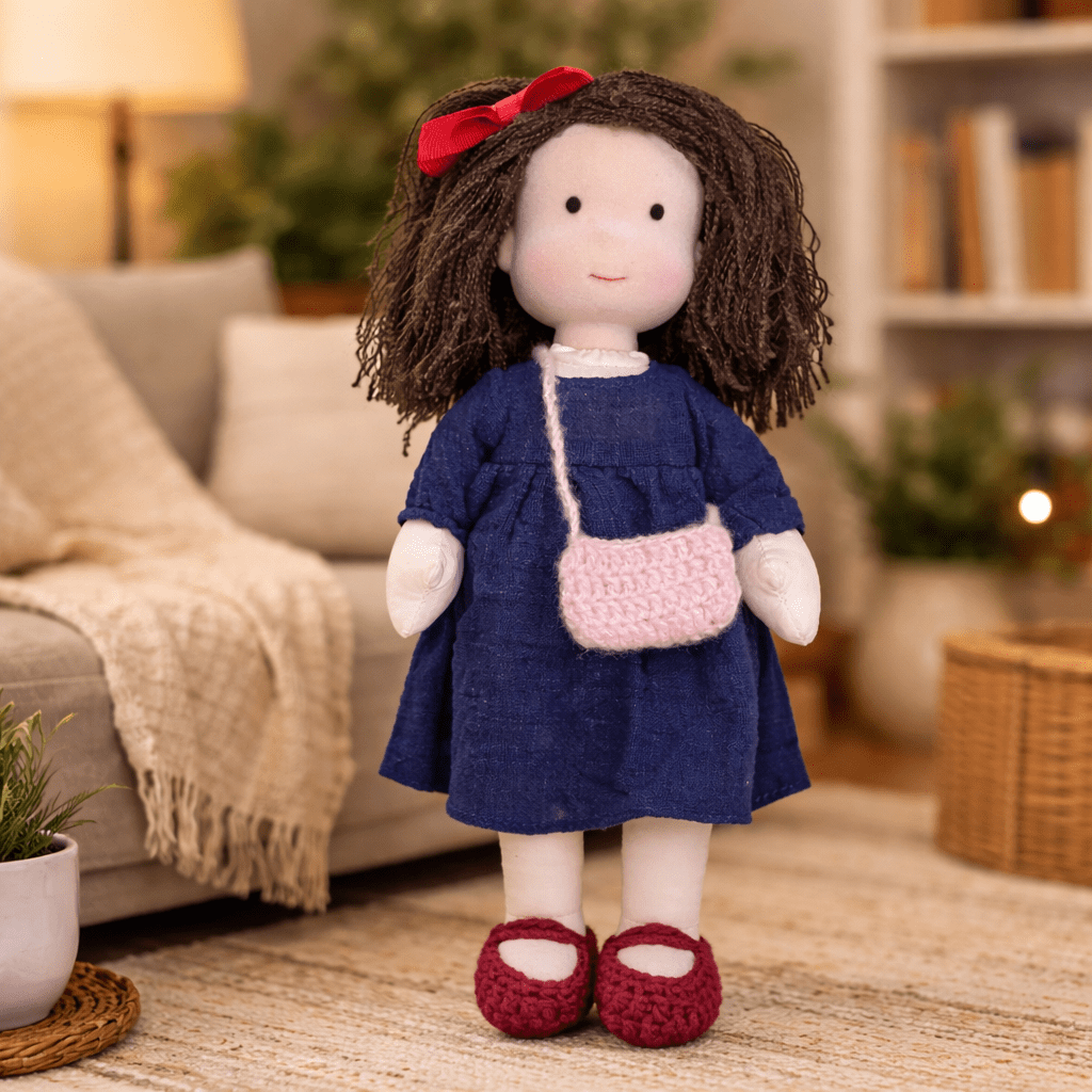 Aira Handmade Waldorf Doll Made Of Cotton For Creative Play