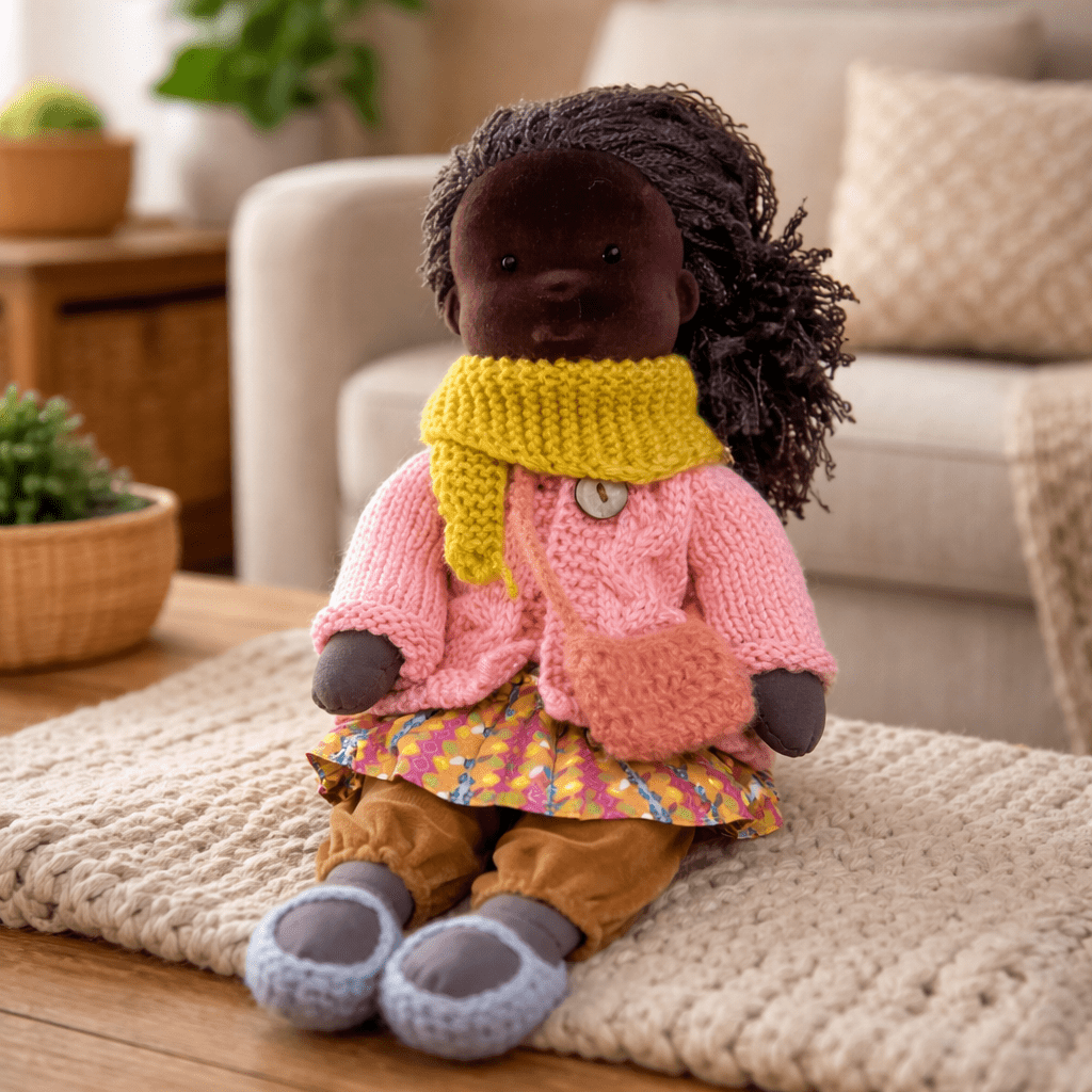 Aira Handmade Waldorf Doll Made Of Cotton For Creative Play