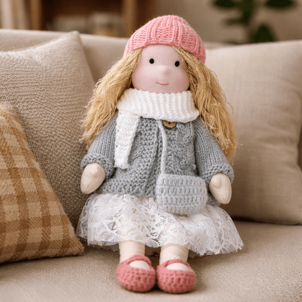 Aira Handmade Waldorf Doll Made Of Cotton For Creative Play