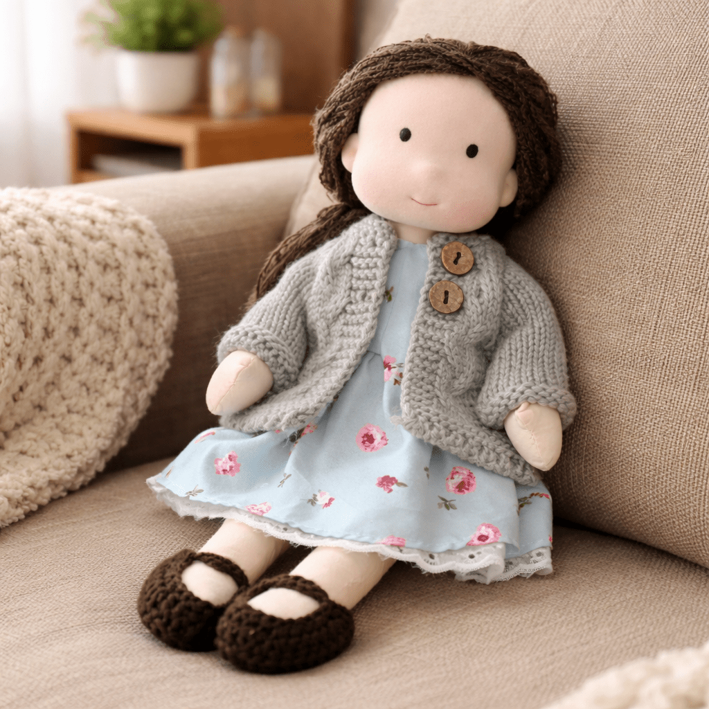 Aira Handmade Waldorf Doll Made Of Cotton For Creative Play