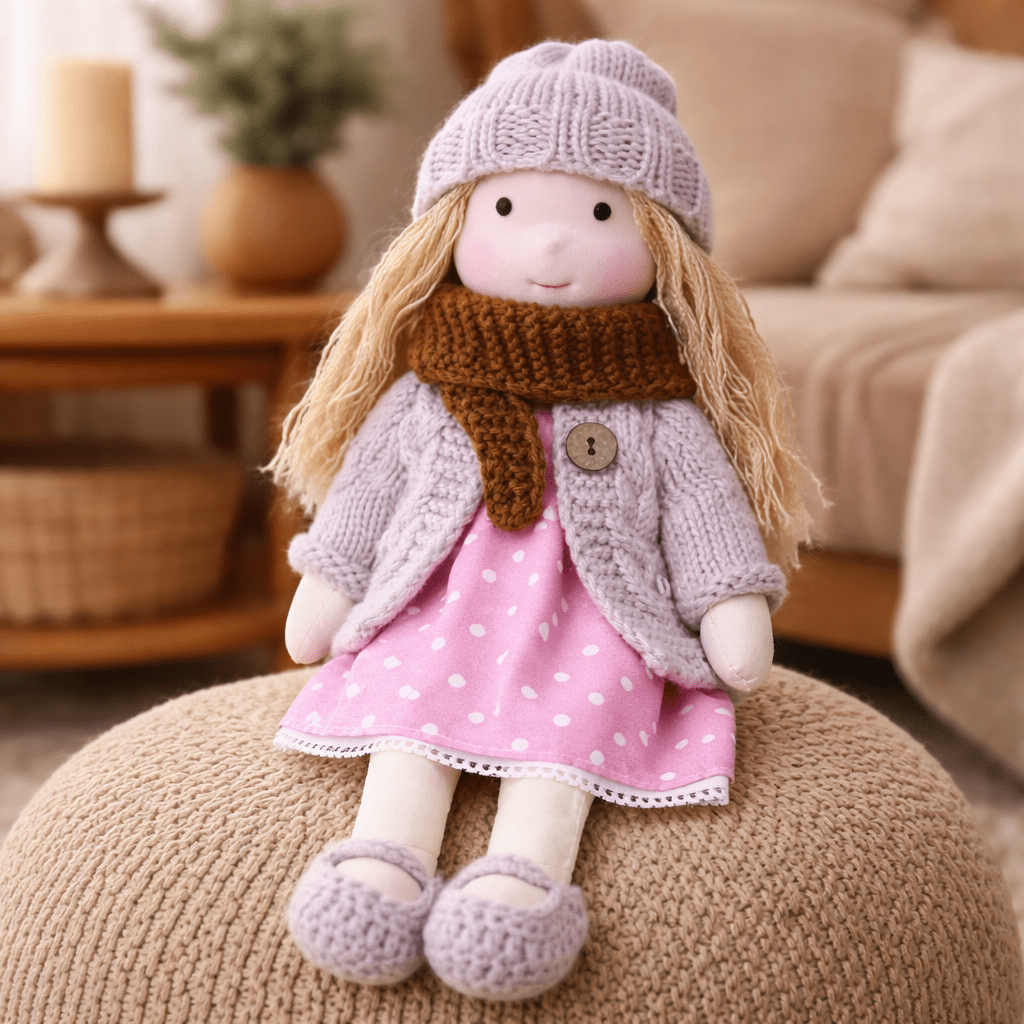 Aira Handmade Waldorf Doll Made Of Cotton For Creative Play