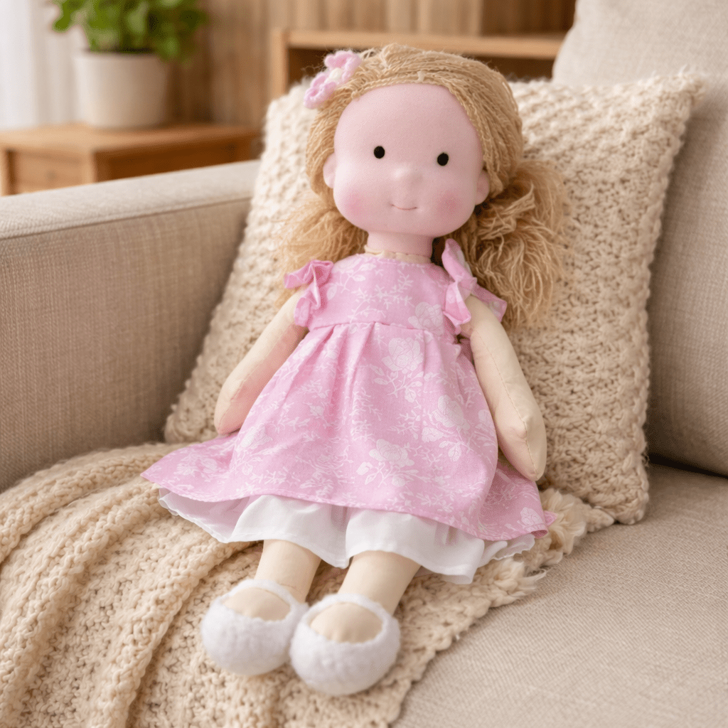 Aira Handmade Waldorf Doll Made Of Cotton For Creative Play