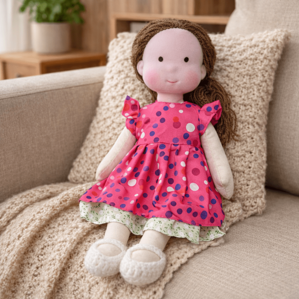 Aira Handmade Waldorf Doll Made Of Cotton For Creative Play