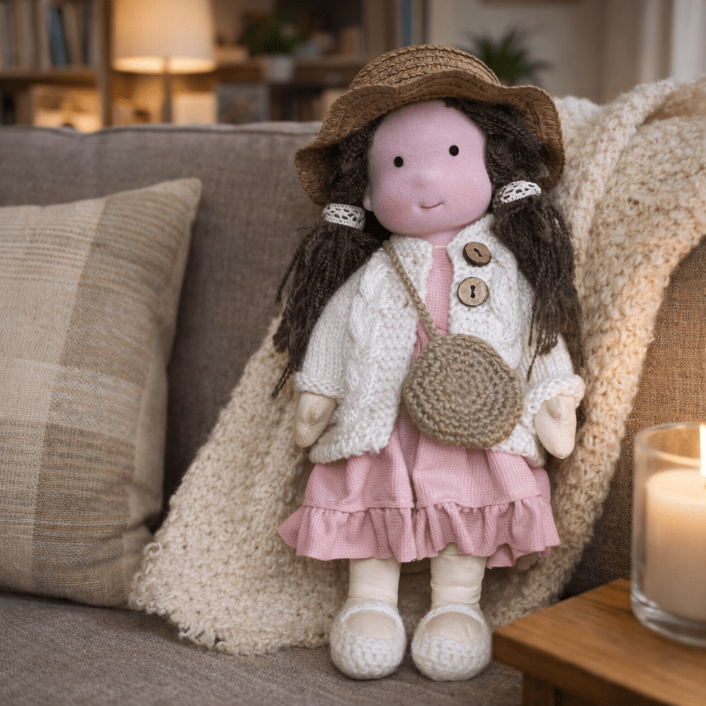 Aira Handmade Waldorf Doll Made Of Cotton For Creative Play