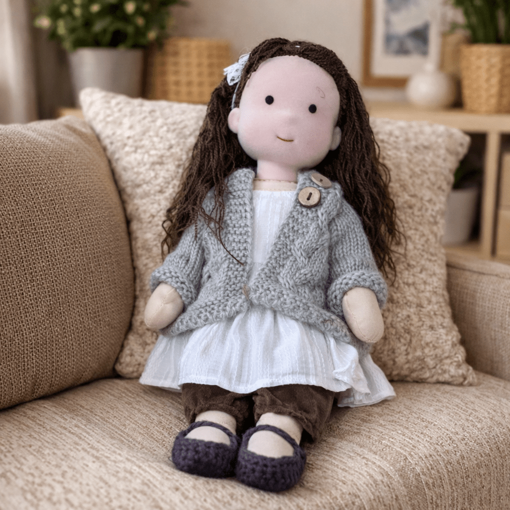 Aira Handmade Waldorf Doll Made Of Cotton For Creative Play
