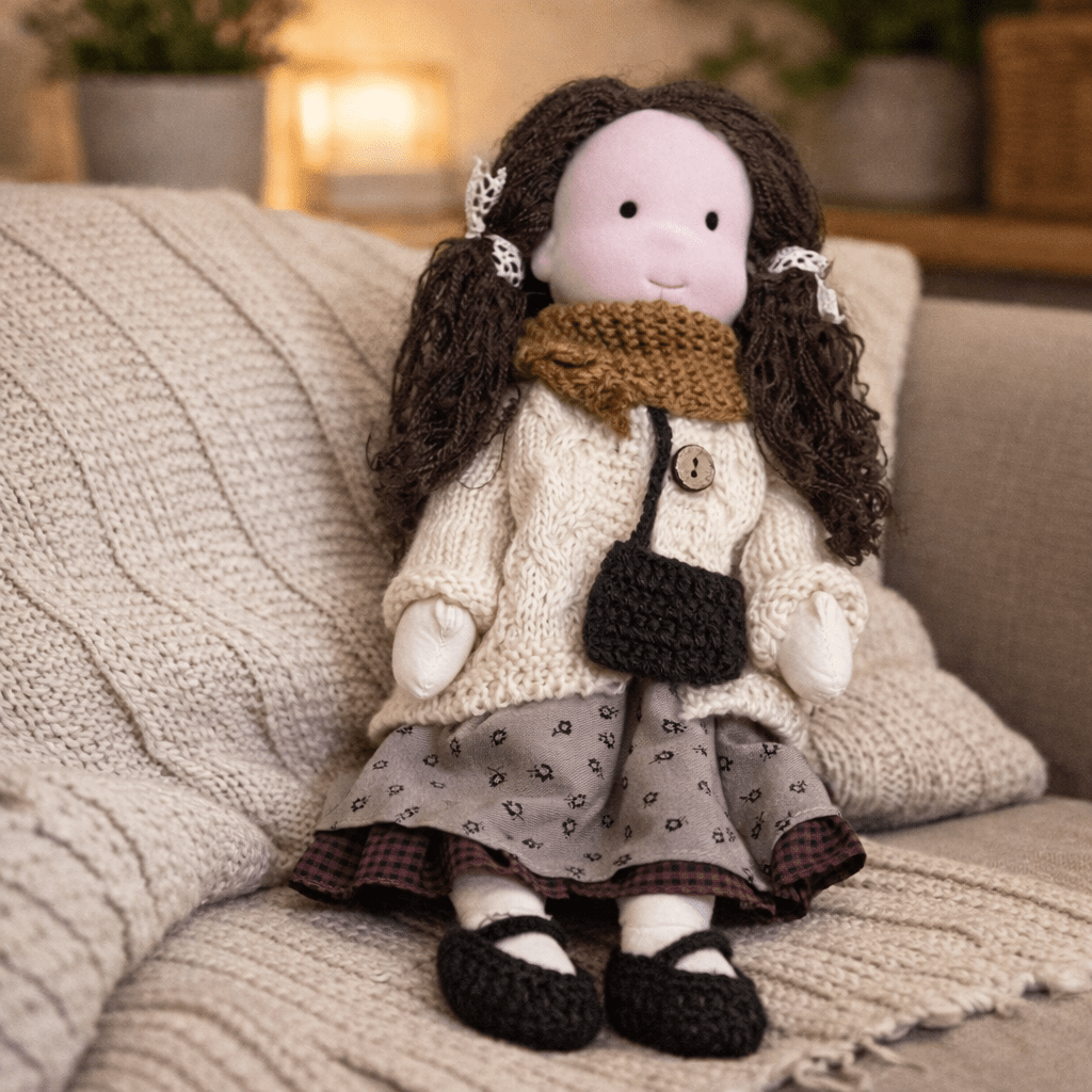 Aira Handmade Waldorf Doll Made Of Cotton For Creative Play