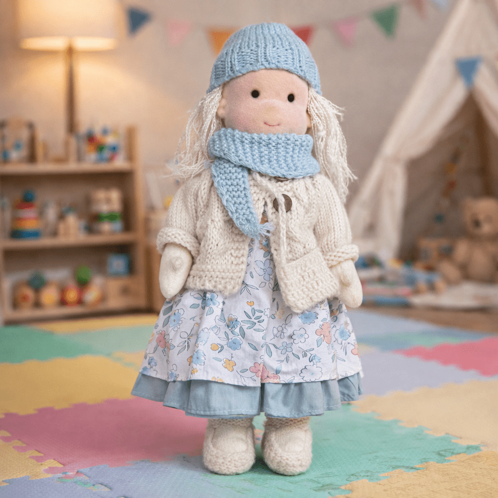 Aira Handmade Waldorf Doll Made Of Cotton For Creative Play