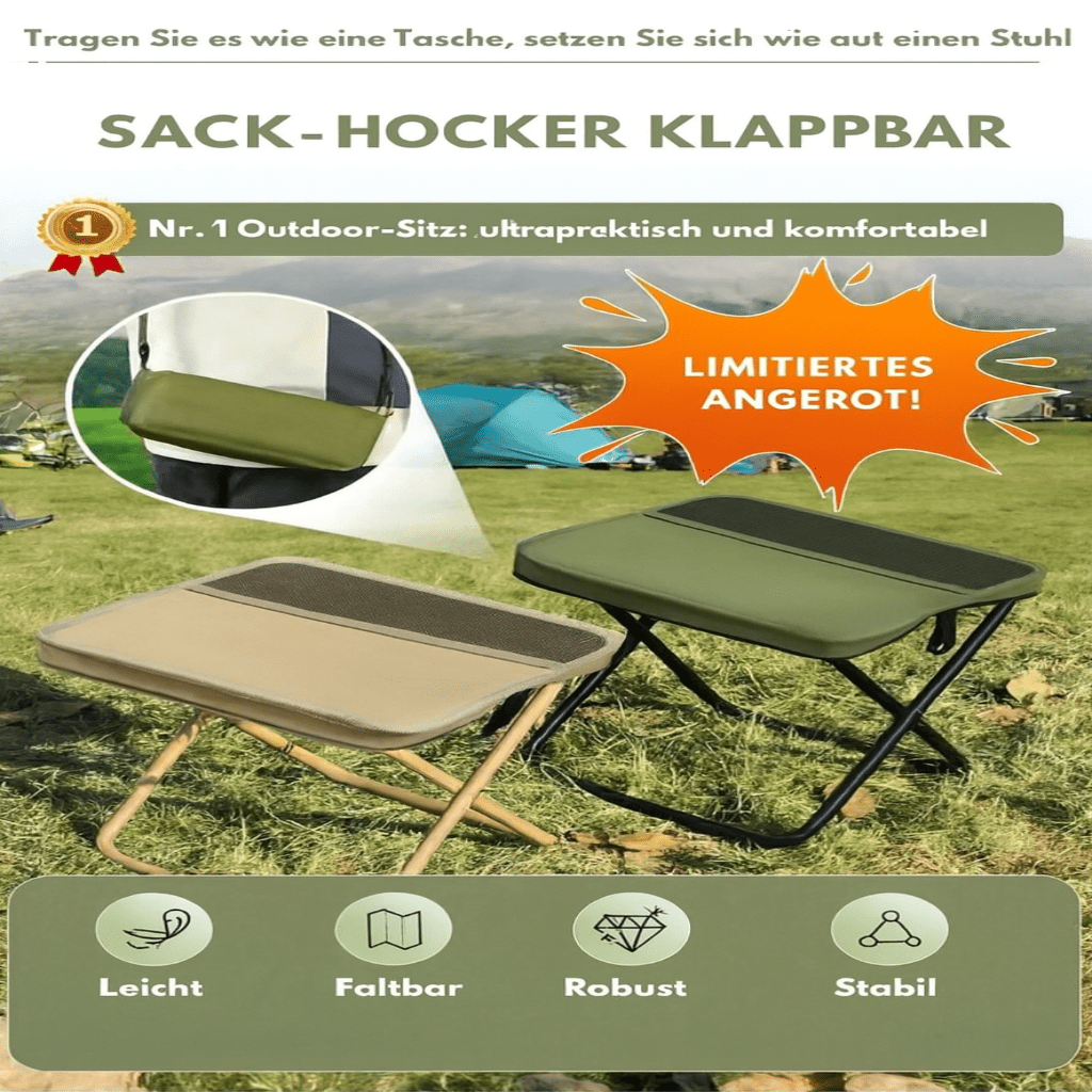 2 az 1-ben szék táska vízálló összecsukható székkel és hátizsákkal kültéri használatra