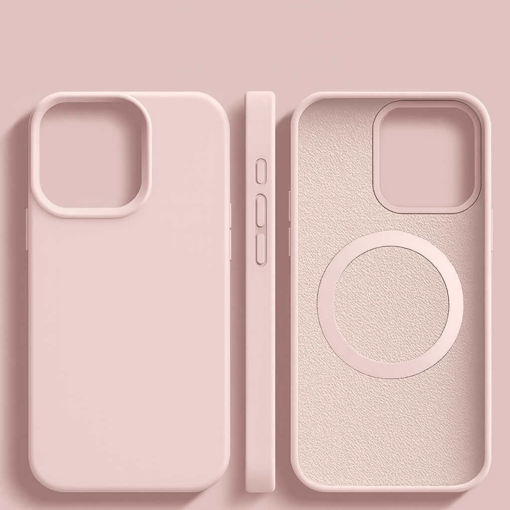 AetherSilk Luxe Magnetic Silicone Case With Soft-Touch For iPhone