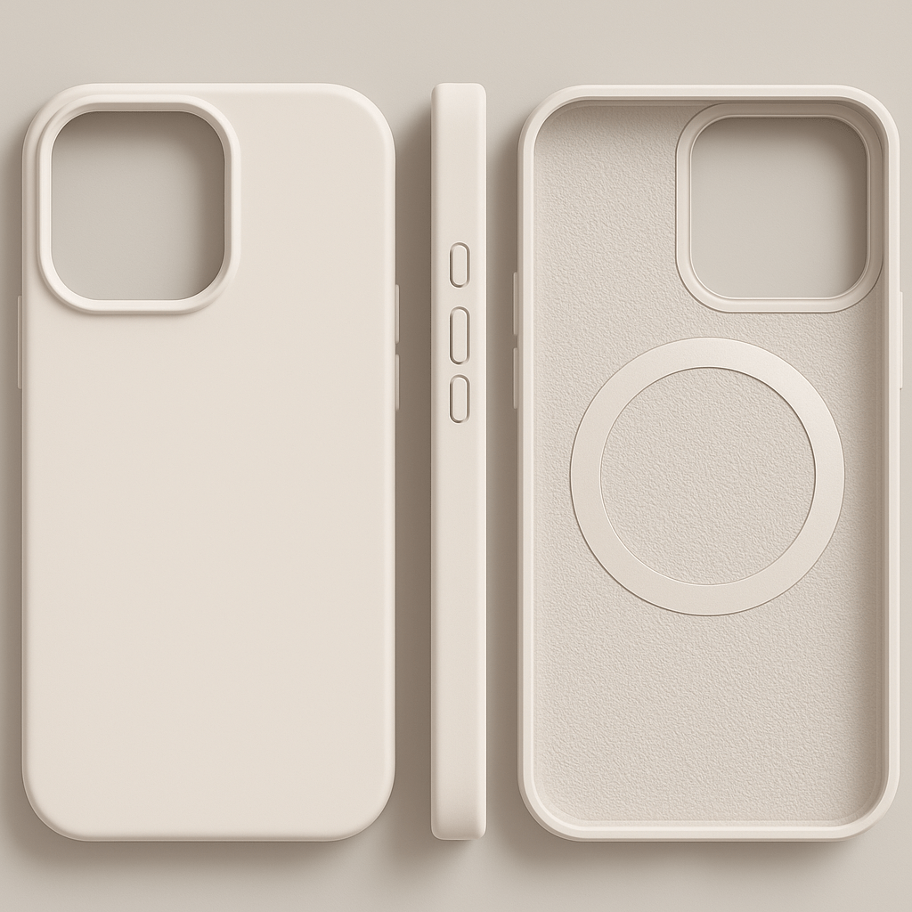 AetherSilk Luxe Magnetic Silicone Case With Soft-Touch For iPhone