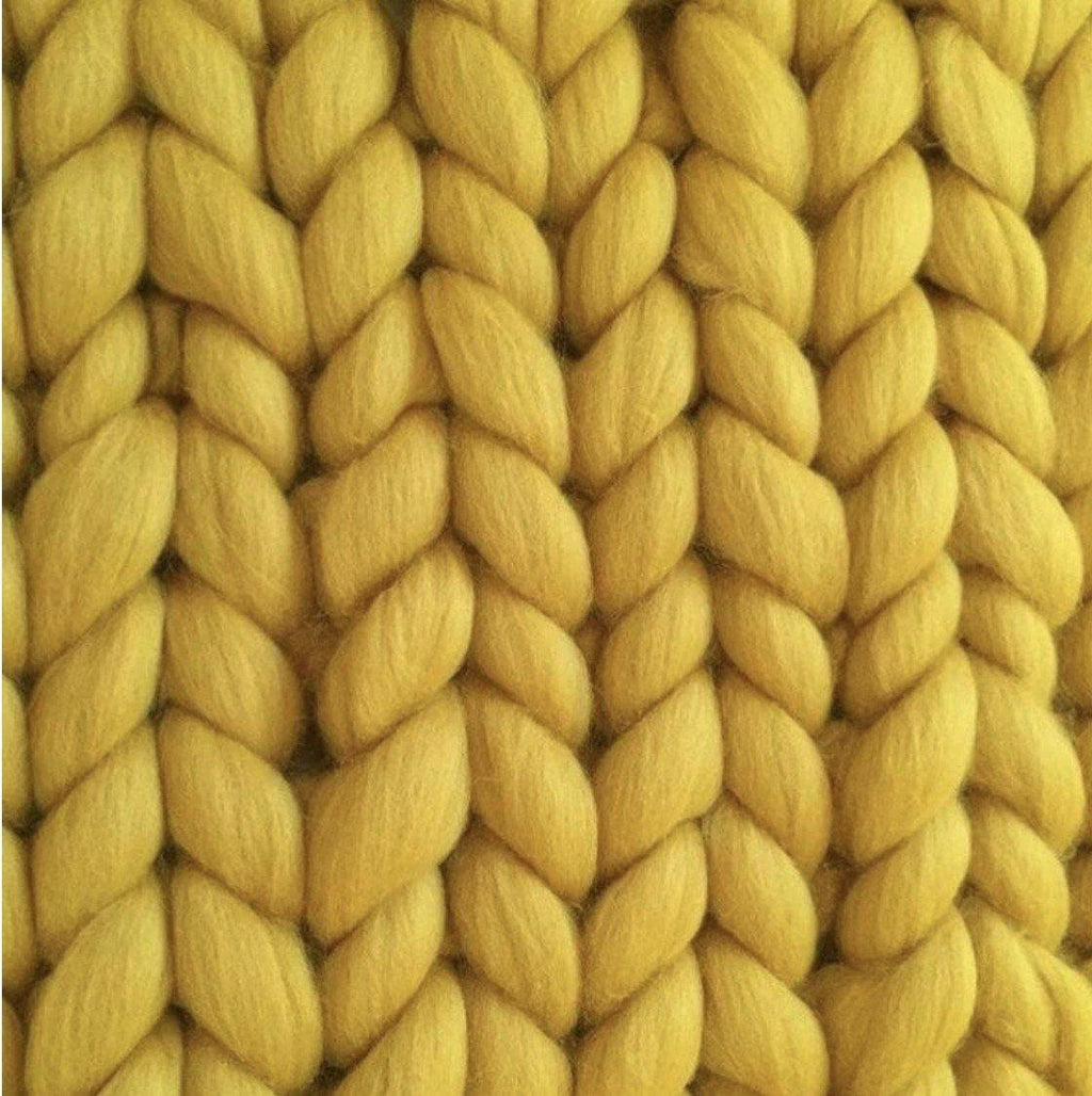 Hygge Cozy Throw Blanket With Thick Chunky Knit Fabric Texture