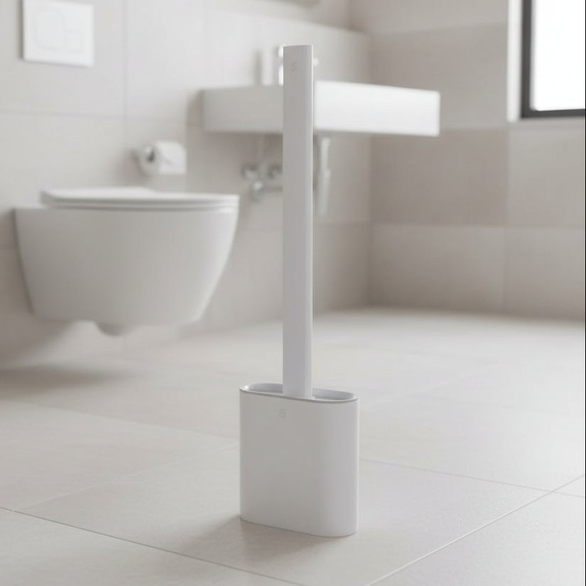 PureClean Hygienic Silicone Toilet Brush With Wall Mount