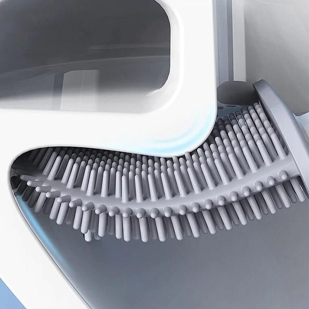 PureClean Hygienic Silicone Toilet Brush With Wall Mount