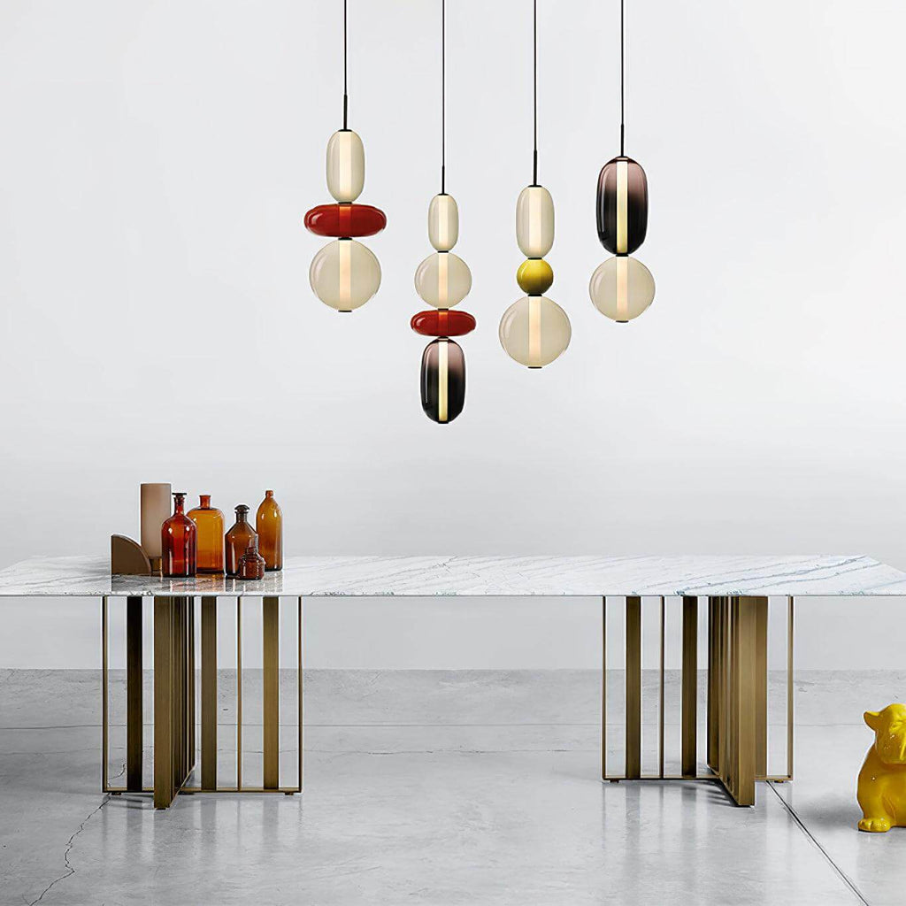 Colorful glass pendant lamp 6