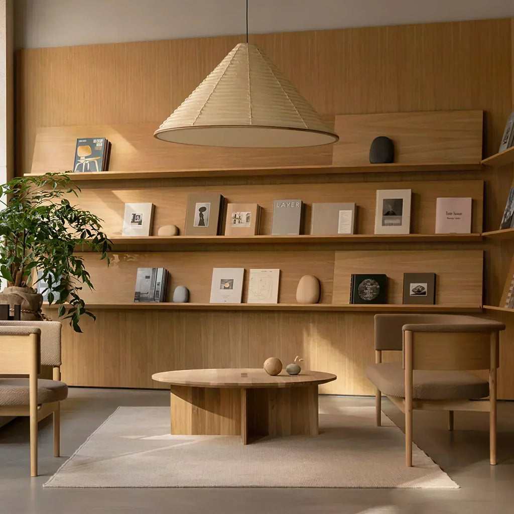 LumaCone Washi Pendant Light In Modern Paper Glow Ambience