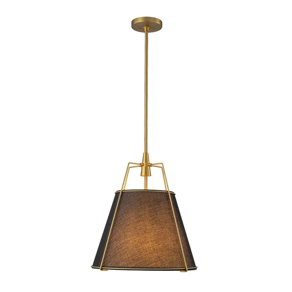 Contemporary Linen Tapered Cone Pendant Light Fixture