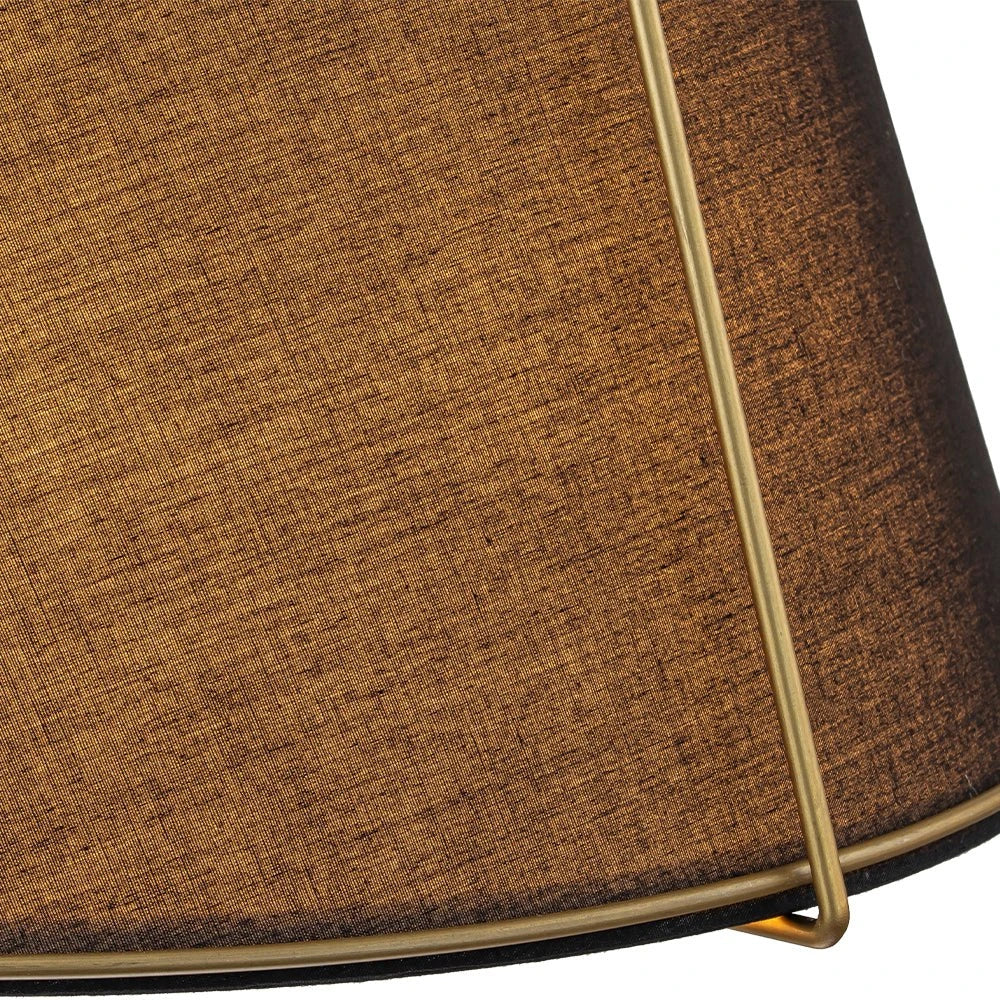 Contemporary Linen Tapered Cone Pendant Light Fixture