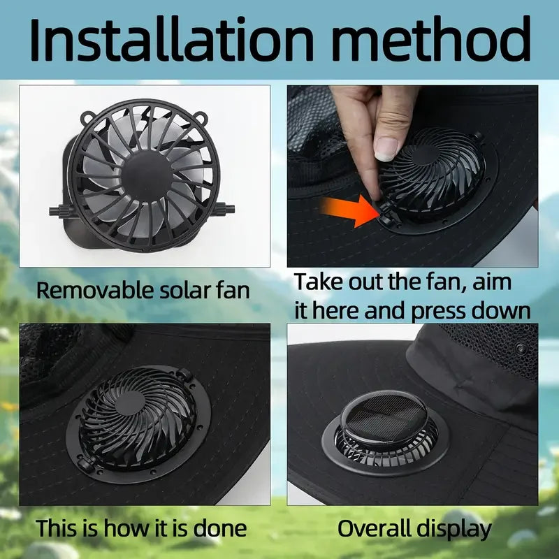 Cooling Outdoor Hat for Men with Wide Brim Design