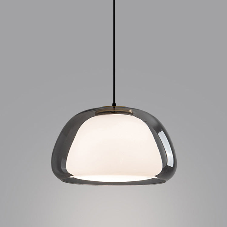 Aurora Milk Glass Pendant Light Modern Hanging Lamp | Fervei
