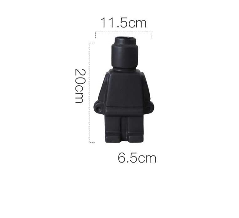 Lego Inspired Body Vase With Cute Charm For Home Decor Today