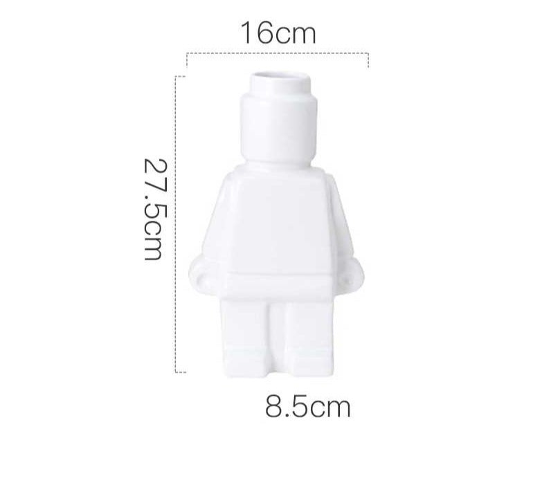 Lego Inspired Body Vase With Cute Charm For Home Decor Today