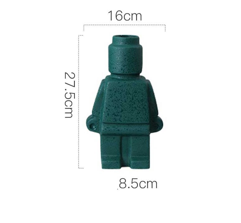 Lego Inspired Body Vase With Cute Charm For Home Decor Today