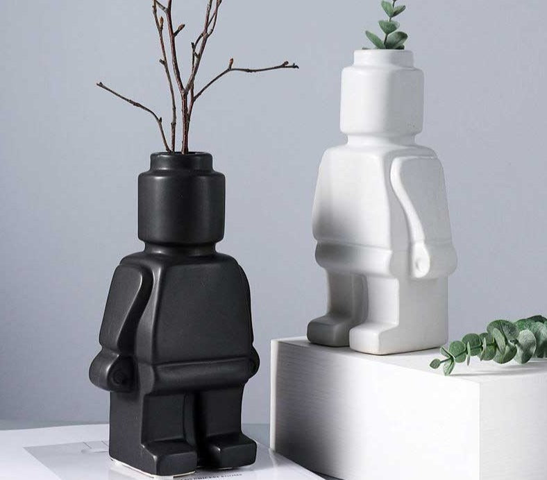 Lego Inspired Body Vase With Cute Charm For Home Decor Today