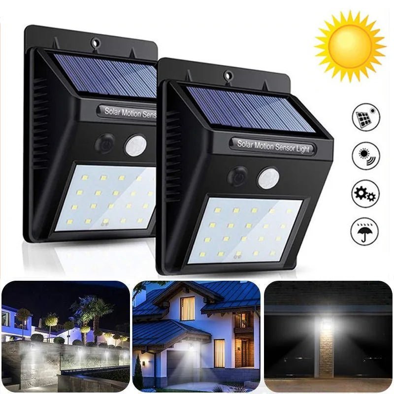 LumaGuard Solar Wall Light With Motion Sensor For Outdoors
