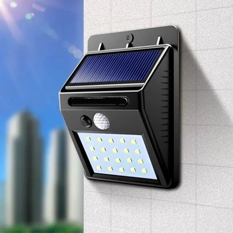 LumaGuard Solar Wall Light With Motion Sensor For Outdoors