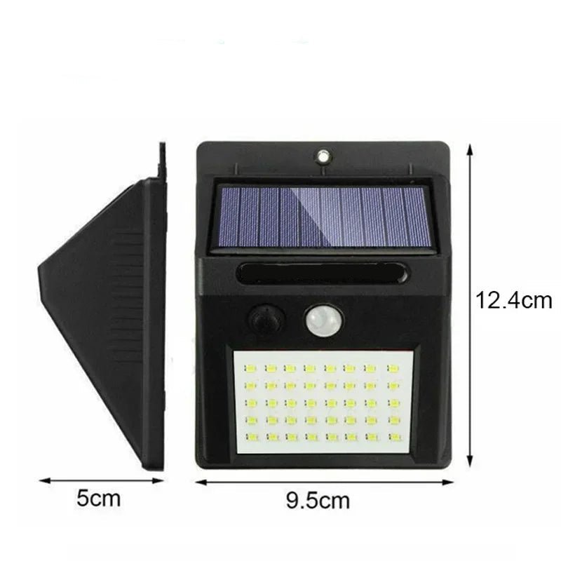 LumaGuard Solar Wall Light With Motion Sensor For Outdoors