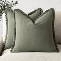 NovaLinen Elegant Cotton-Linen Pillow Covers for Stylish Decor