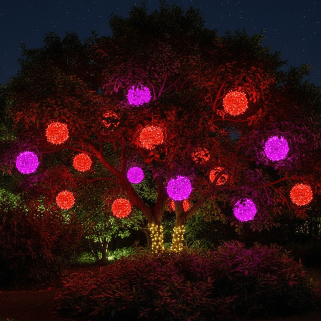 LumaSphere Elegant LED-lyskugle Til Balkon Og Terrasse Stemning