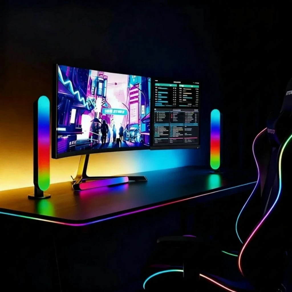 LumaDesk USB RGB-lysskinne med flere farvetilstande