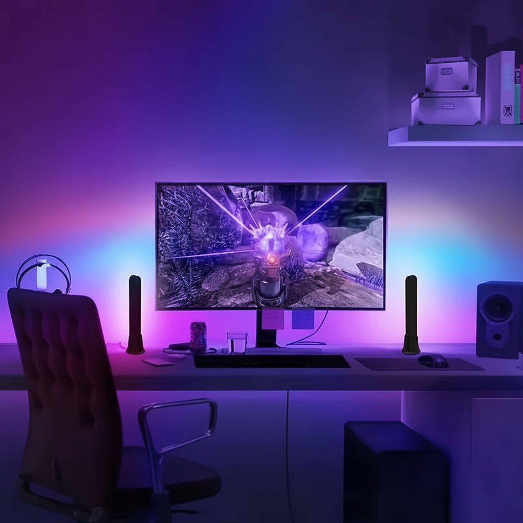 LumaDesk USB RGB-lysskinne med flere farvetilstande
