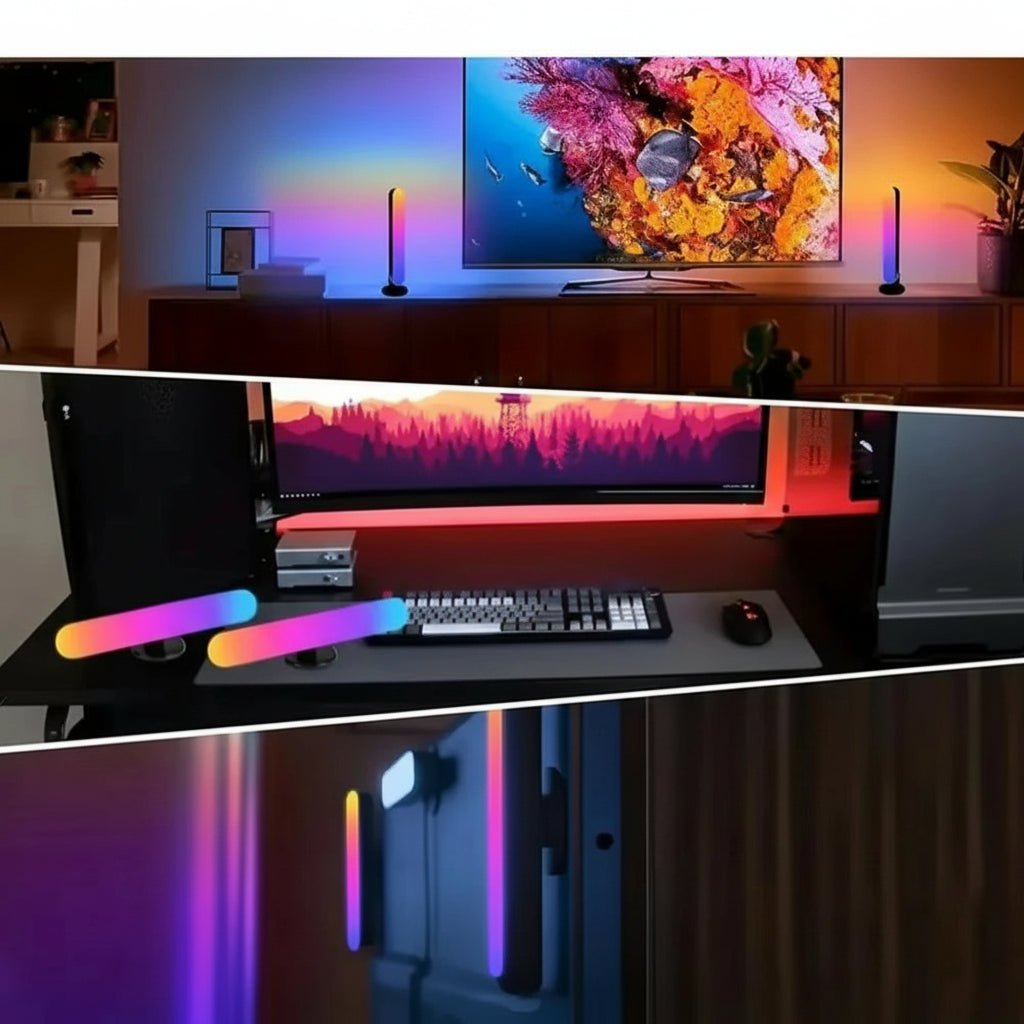 LumaDesk USB RGB-lysskinne med flere farvetilstande