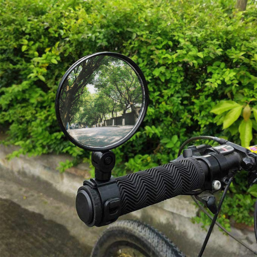 360° Adjustable Bicycle Mirror Handlebar Rearview Mirror Round Oval Safety
