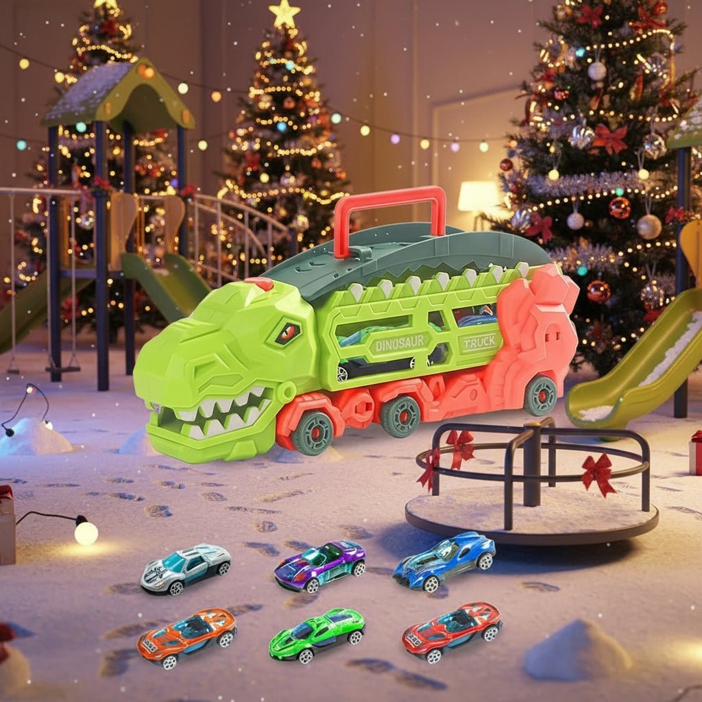 Turbo Dino Ramp Transporter Playset With Mini Cars
